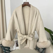 Luxuriöse Wendejacke mit Fuchs-Fellkragen™