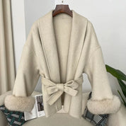 Luxuriöse Wendejacke mit Fuchs-Fellkragen™