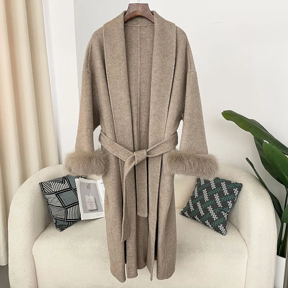Luxuriöse Wendejacke mit Fuchs-Fellkragen™