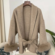 Luxuriöse Wendejacke mit Fuchs-Fellkragen™
